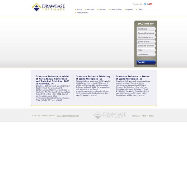 Drawbase Software home page image.