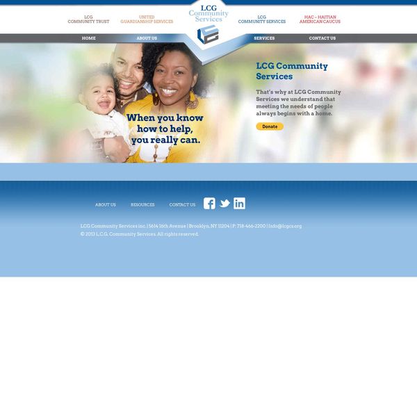 LCGCS home page image.