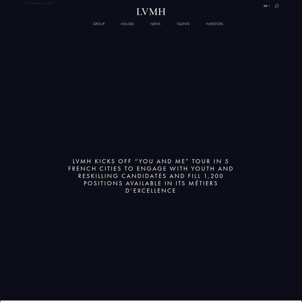 LVMH home page image.