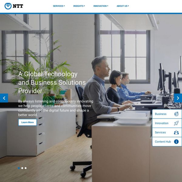NTT Innovation Laboratory Israel home page image.