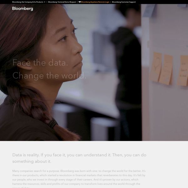 Bloomberg LP home page image.