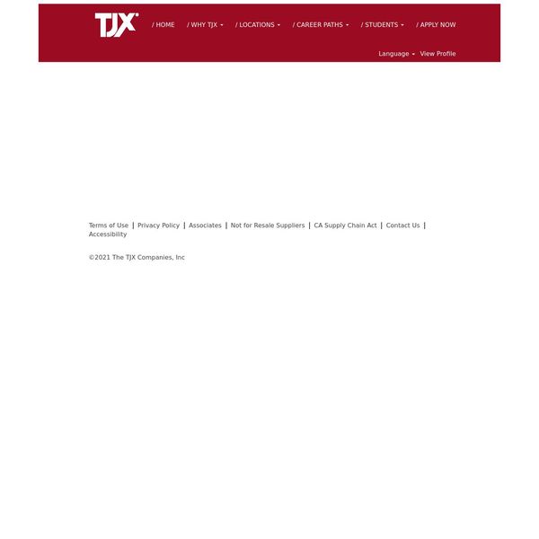 TJX Europe home page image.
