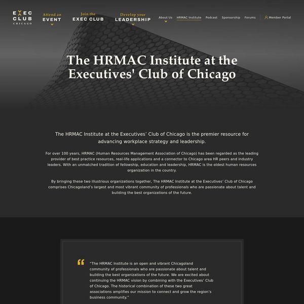 HRMAC Institute at Executives' Club of Chicago 