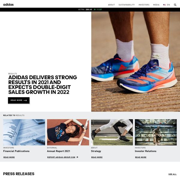 adidas home page image.